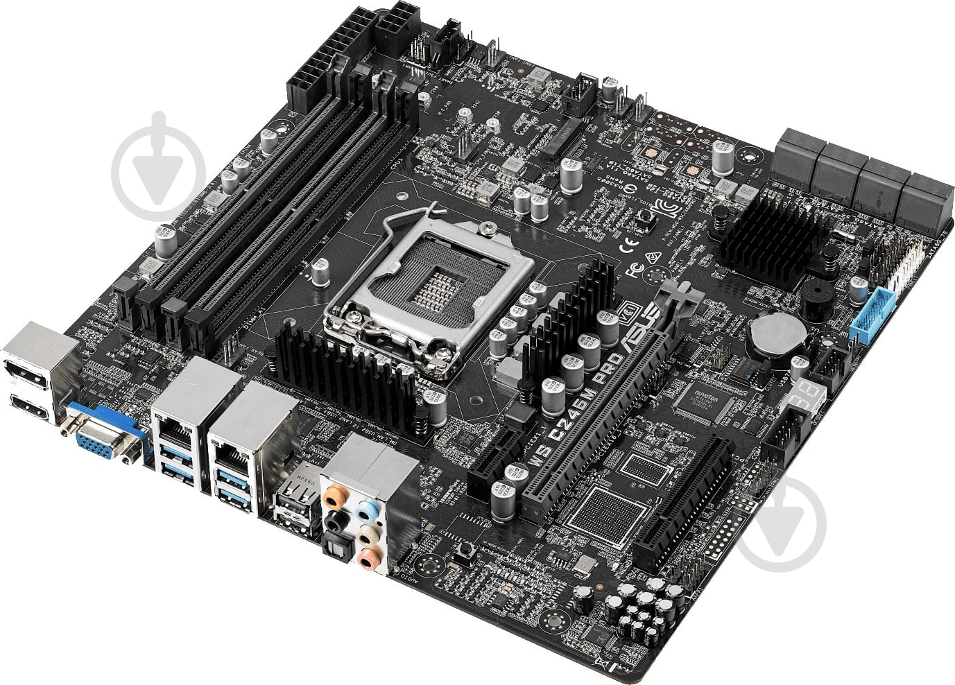 Материнская плата Asus WS C246M PRO (Socket 1151, Intel C246, mirco ATX) - фото 5 Материнская плата Asus WS C246M PRO (Socket 1151, Intel C246, mirco ATX) - фото 5