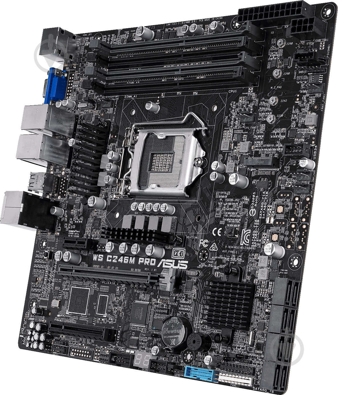 Материнская плата Asus WS C246M PRO (Socket 1151, Intel C246, mirco ATX) - фото 6 Материнская плата Asus WS C246M PRO (Socket 1151, Intel C246, mirco ATX) - фото 6