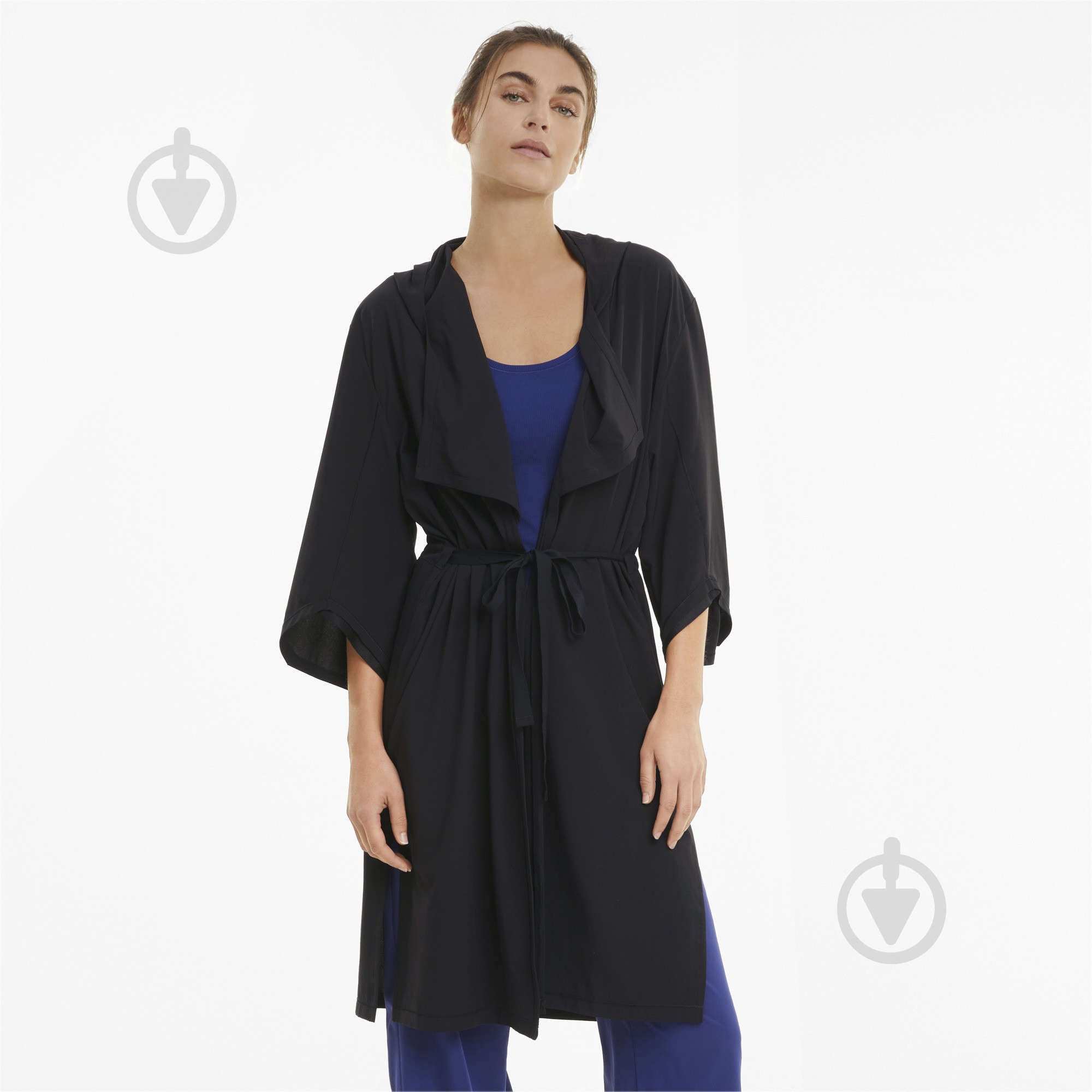 Вітрівка жіноча літня Puma STUDIO WOVEN FLOW JACKET 52023801 р.S чорна - фото 1