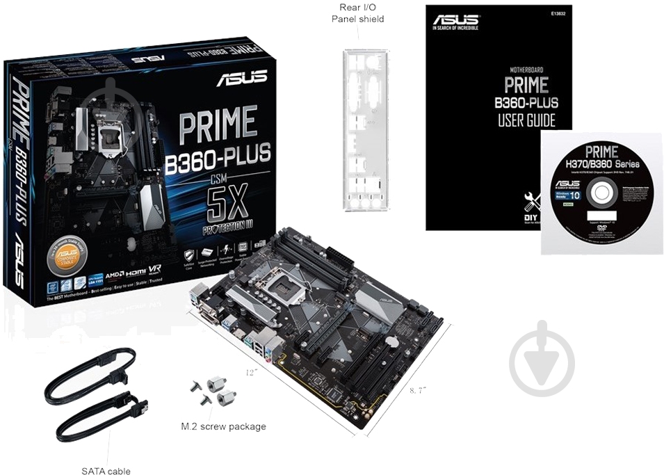 Материнская плата Asus PRIME_B360-PLUS/CSM (Socket 1151, Intel B360, ATX) - фото 6