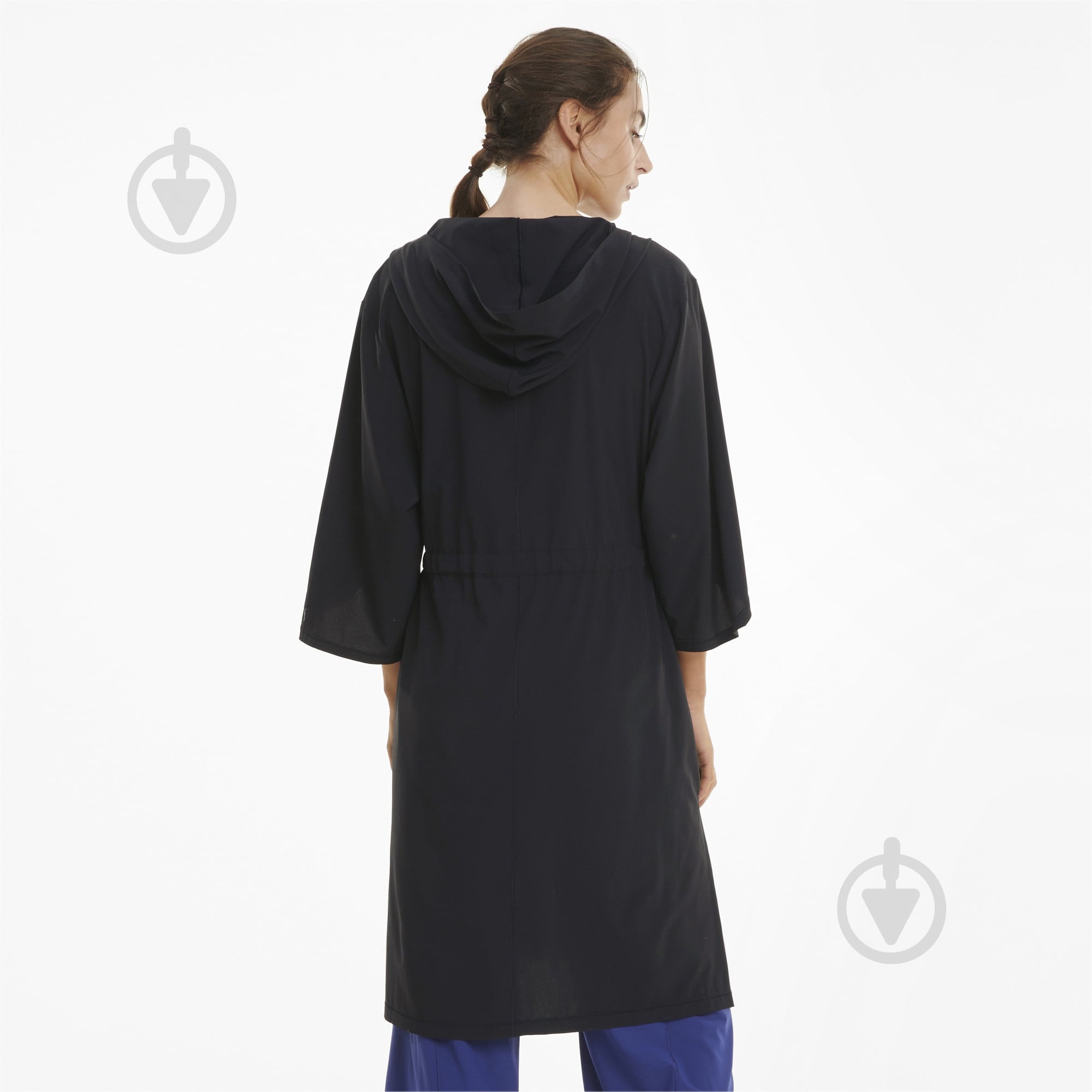 Ветровка женская летняя Puma STUDIO WOVEN FLOW JACKET 52023801 р.M черная - фото 4