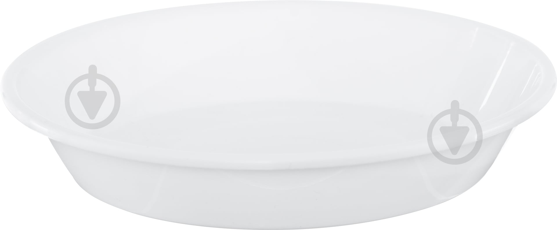 Піддон белый пластик прозрачный 12 см (P12) Тарлев - фото 1