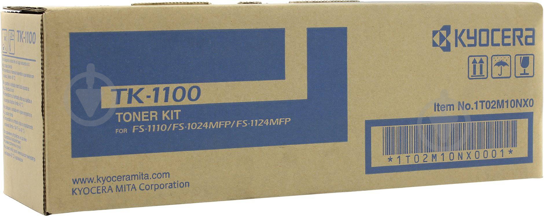 Тонер-картридж Kyocera TK-1100 2.1K black - фото 1 Тонер-картридж Kyocera TK-1100 2.1K black - фото 1