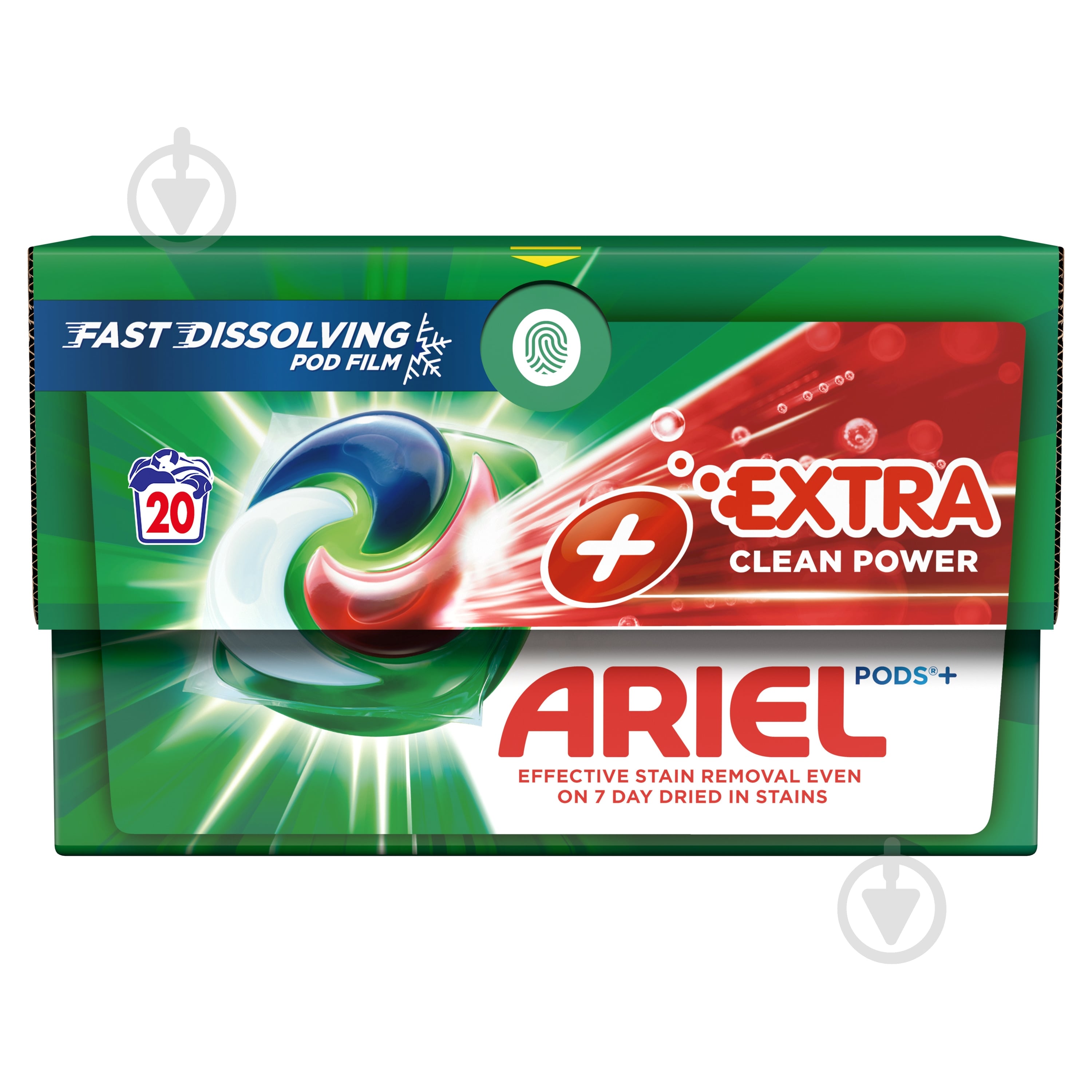 Капсулы для машинной стирки Ariel PODS+ Сила Екстраочищения 20 шт. - фото 2 Капсулы для машинной стирки Ariel PODS+ Сила Екстраочищения 20 шт. - фото 2