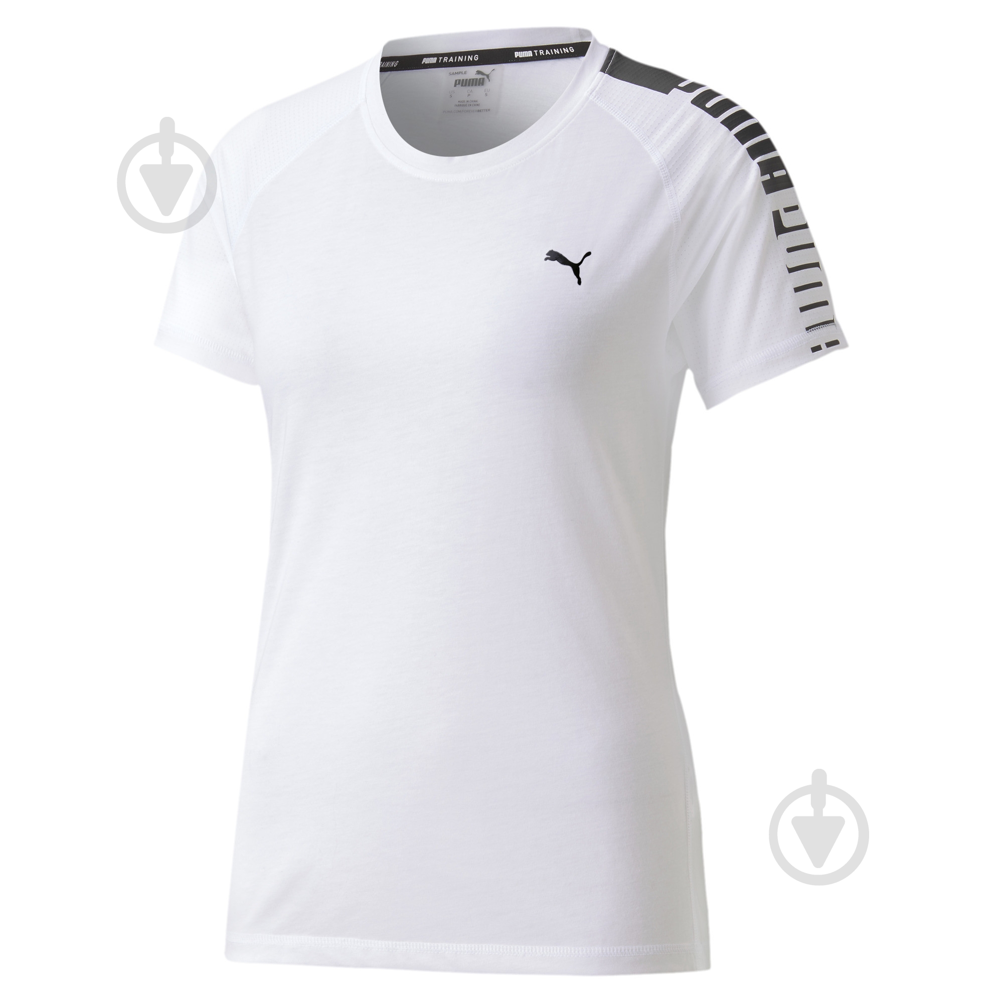 Футболка Puma Train Logo Raglan Tee 51949403 р.M белый - фото 2