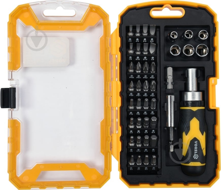 Набор бит и отвертка Vorel 41 шт 64385 - фото 1 Набор бит и отвертка Vorel 41 шт 64385 - фото 1