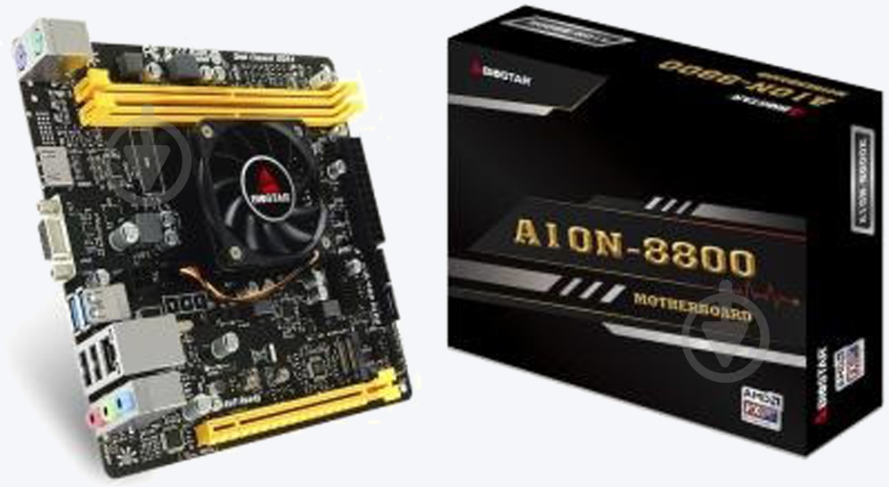 Материнская плата Biostar A10N-8800E (Integrated CPU, SoC, mini ITX) - фото 3 Материнская плата Biostar A10N-8800E (Integrated CPU, SoC, mini ITX) - фото 3