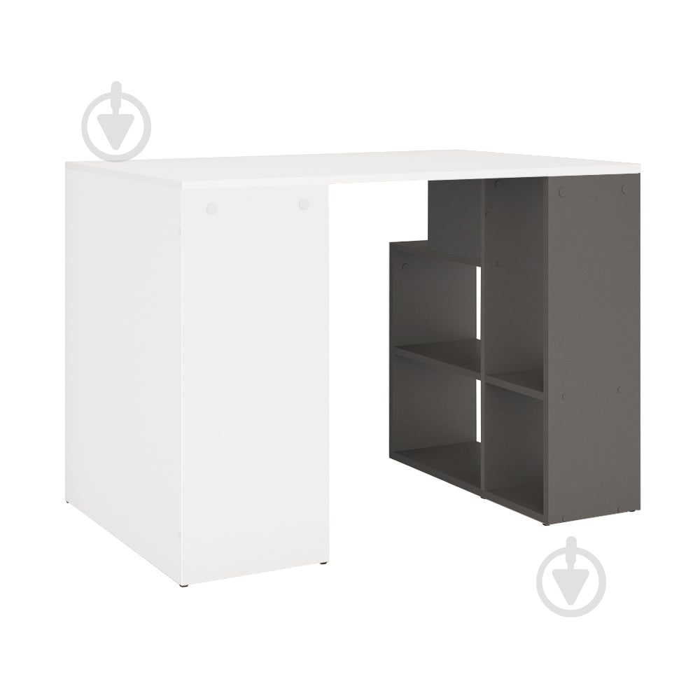 Стіл комп'ютерний ROKO Дейлі білий/сірий - фото 3