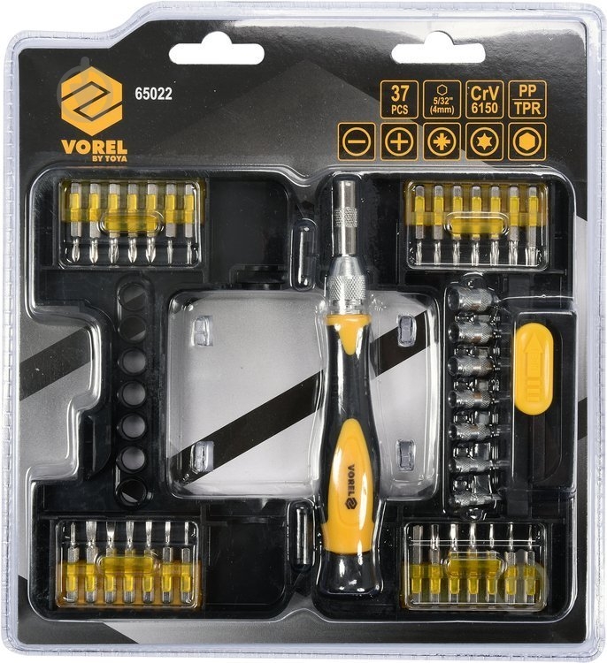 Набор бит и отвертка Vorel 65022 - фото 3