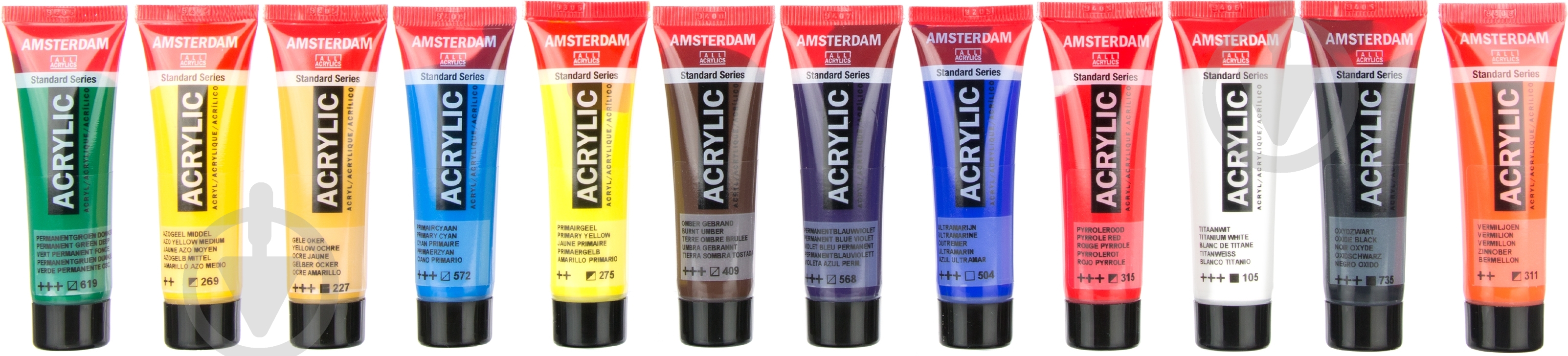 Набор красок акриловых 12 цветов 20 мл Amsterdam Standart Royal Talens - фото 2