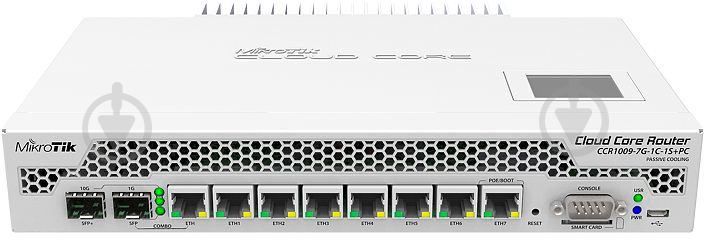 Маршрутизатор Mikrotik (CCR1009-7G-1C-1S+PC) - фото 1 Маршрутизатор Mikrotik (CCR1009-7G-1C-1S+PC) - фото 1