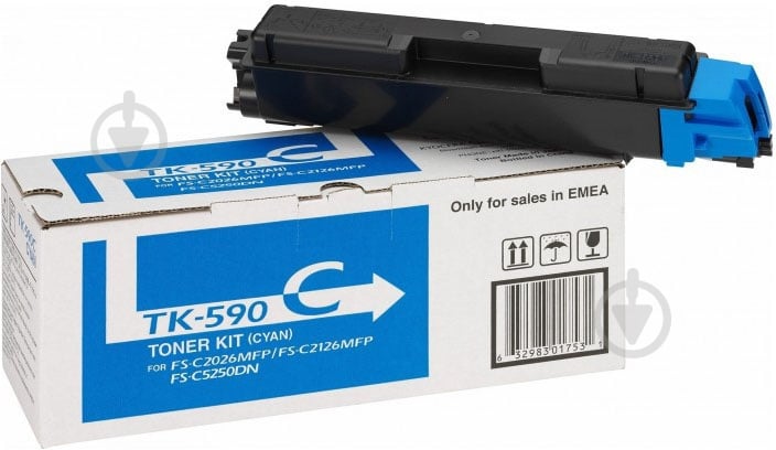 Тонер-картридж Kyocera TK-590C 5K cyan - фото 1