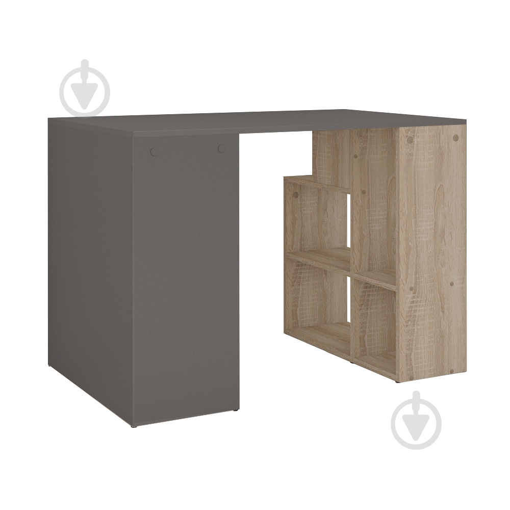 Стол компьютерный ROKO Дейли серый/дуб сонома - фото 3