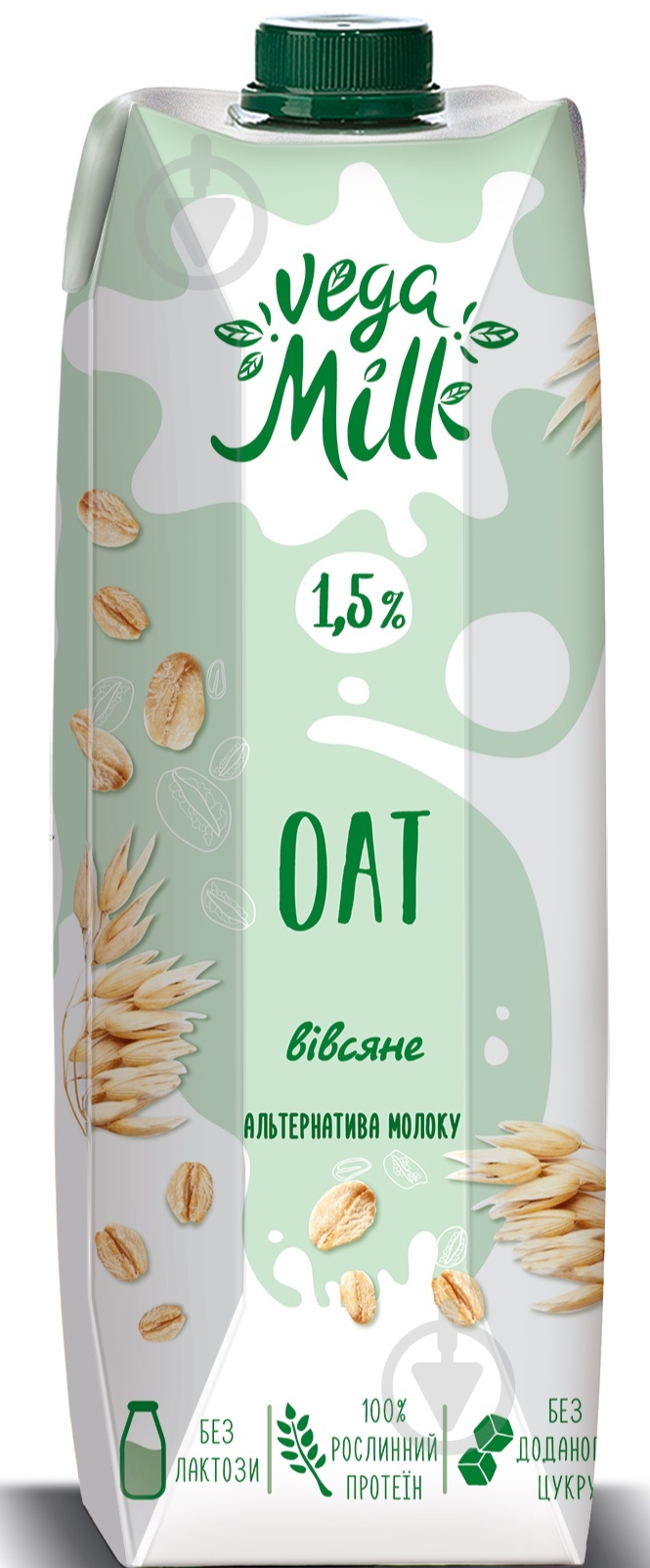 Напій вівсяний Vega Milk 1.5% 1 л - фото 1
