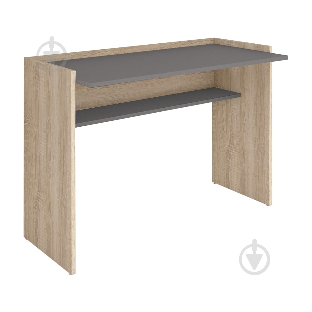 Стол компьютерный ROKO Оскар серый/дуб сонома - фото 1 Стол компьютерный ROKO Оскар серый/дуб сонома - фото 1