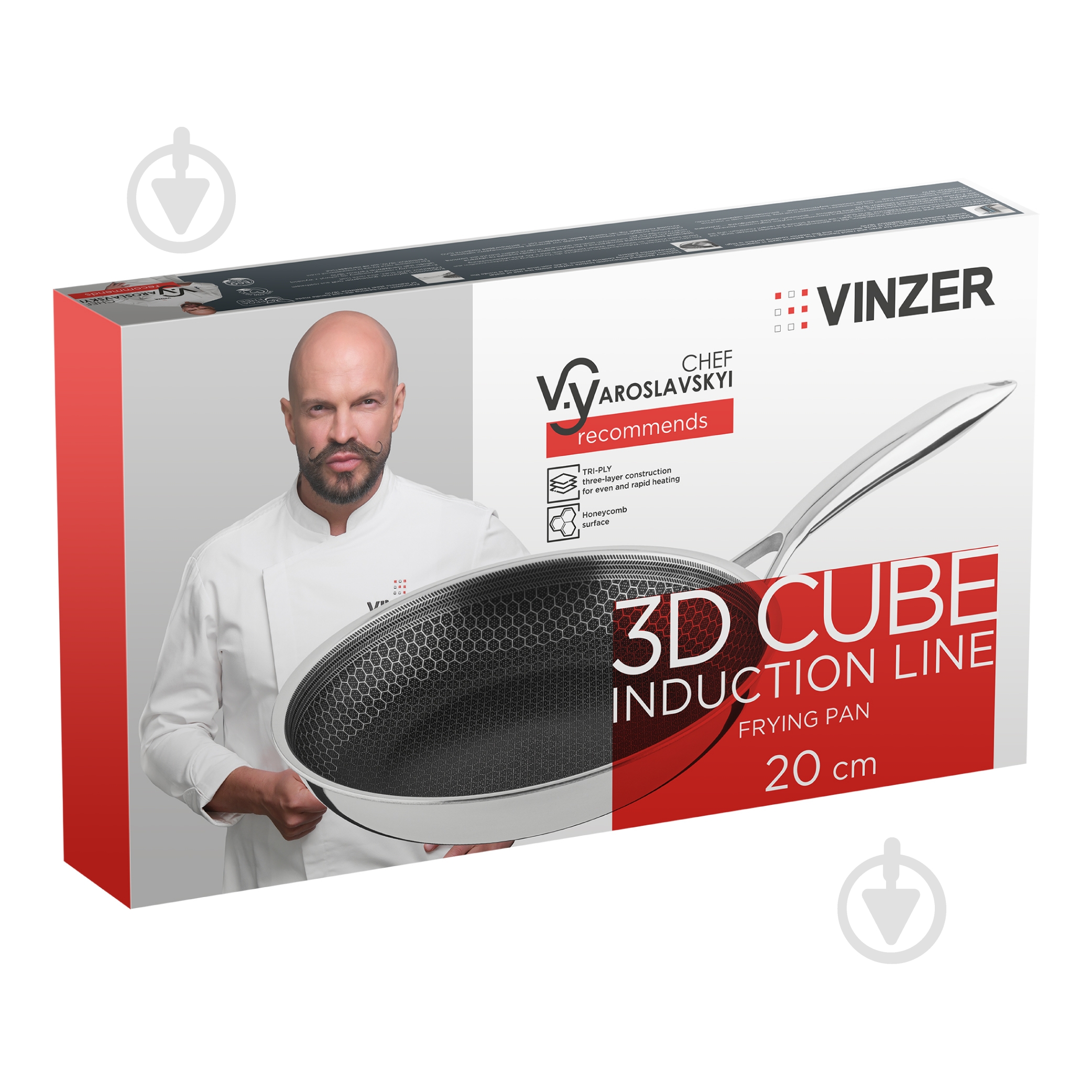 Сковорода Vinzer 3D Cube Induction Line 20 см 50470 - фото 8