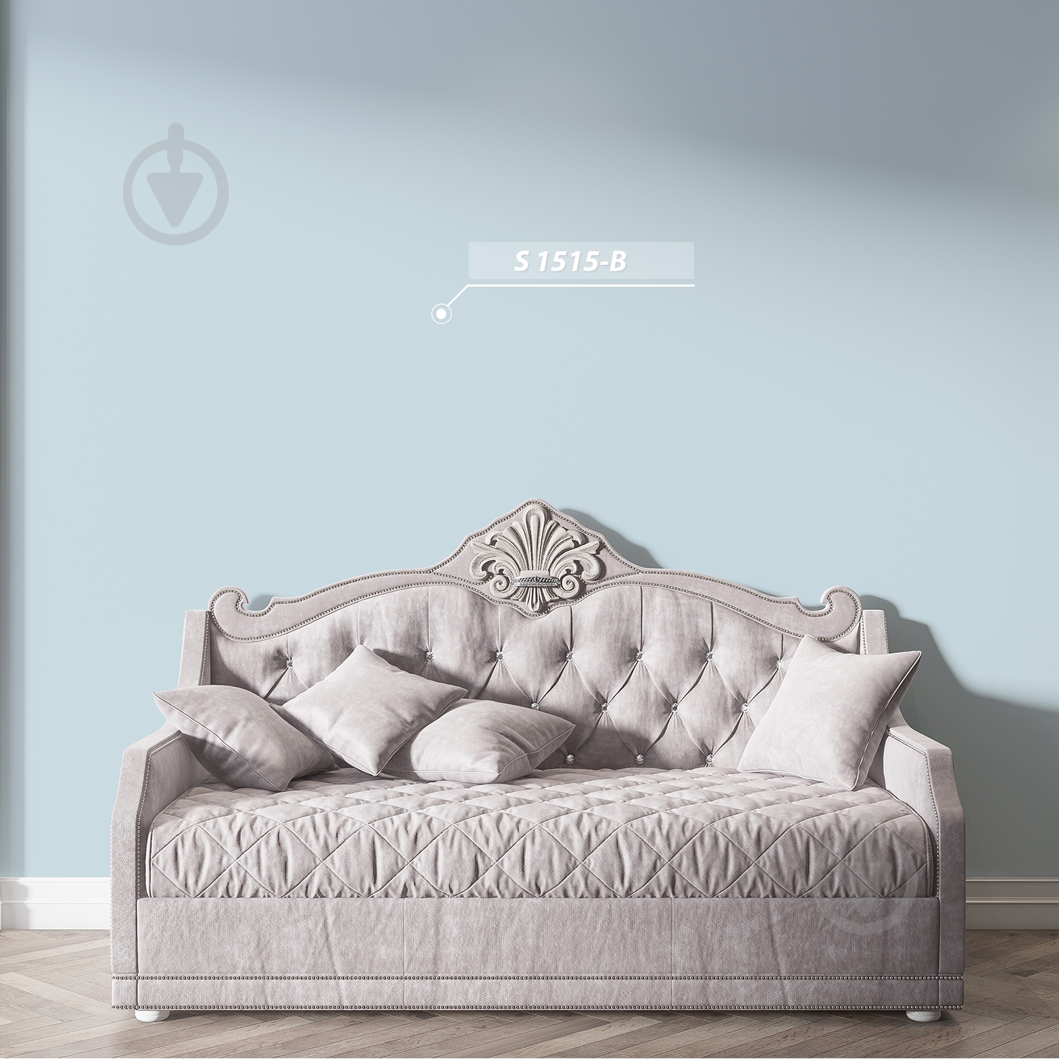 Краска известковая Feidal Kalkfarbe Lux мат 5 л - фото 11