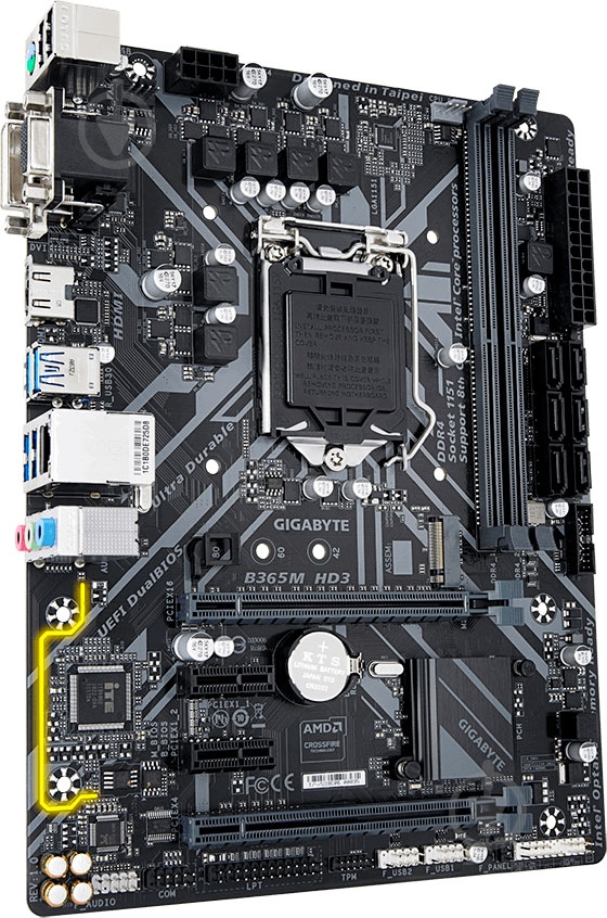 Материнская плата Gigabyte B365M HD3 (Socket 1151, Intel B365, mirco ATX) - фото 4
