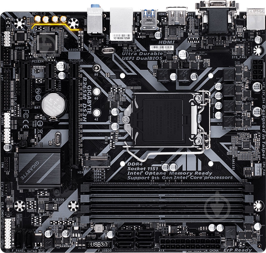 Материнская плата Gigabyte B365M DS3H (Socket 1151, Intel B365, mirco ATX) - фото 5 Материнская плата Gigabyte B365M DS3H (Socket 1151, Intel B365, mirco ATX) - фото 5