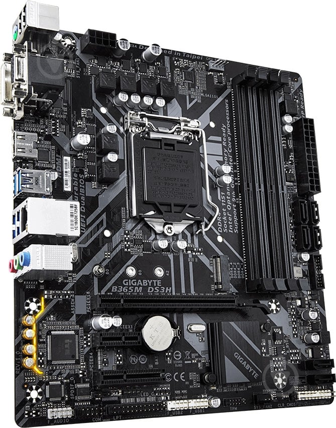 Материнская плата Gigabyte B365M DS3H (Socket 1151, Intel B365, mirco ATX) - фото 4 Материнская плата Gigabyte B365M DS3H (Socket 1151, Intel B365, mirco ATX) - фото 4
