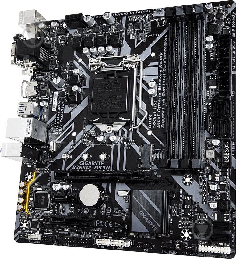 Материнская плата Gigabyte B365M DS3H (Socket 1151, Intel B365, mirco ATX) - фото 3 Материнская плата Gigabyte B365M DS3H (Socket 1151, Intel B365, mirco ATX) - фото 3