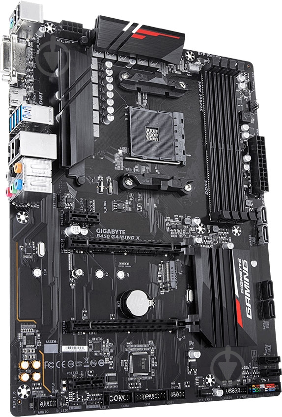 Материнская плата Gigabyte B450 GAMING X (Socket AM4, AMD B450, ATX) - фото 4