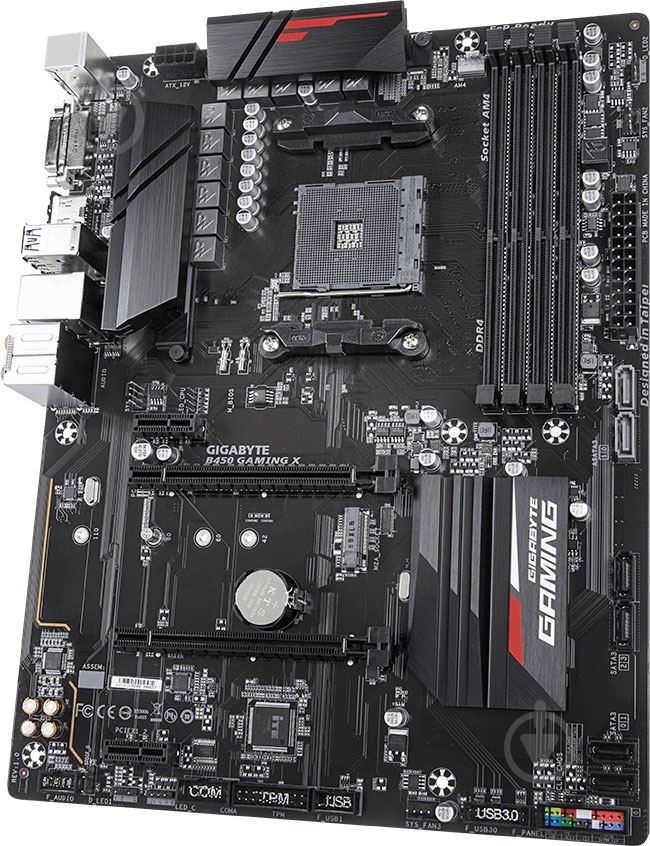 Материнская плата Gigabyte B450 GAMING X (Socket AM4, AMD B450, ATX) - фото 3