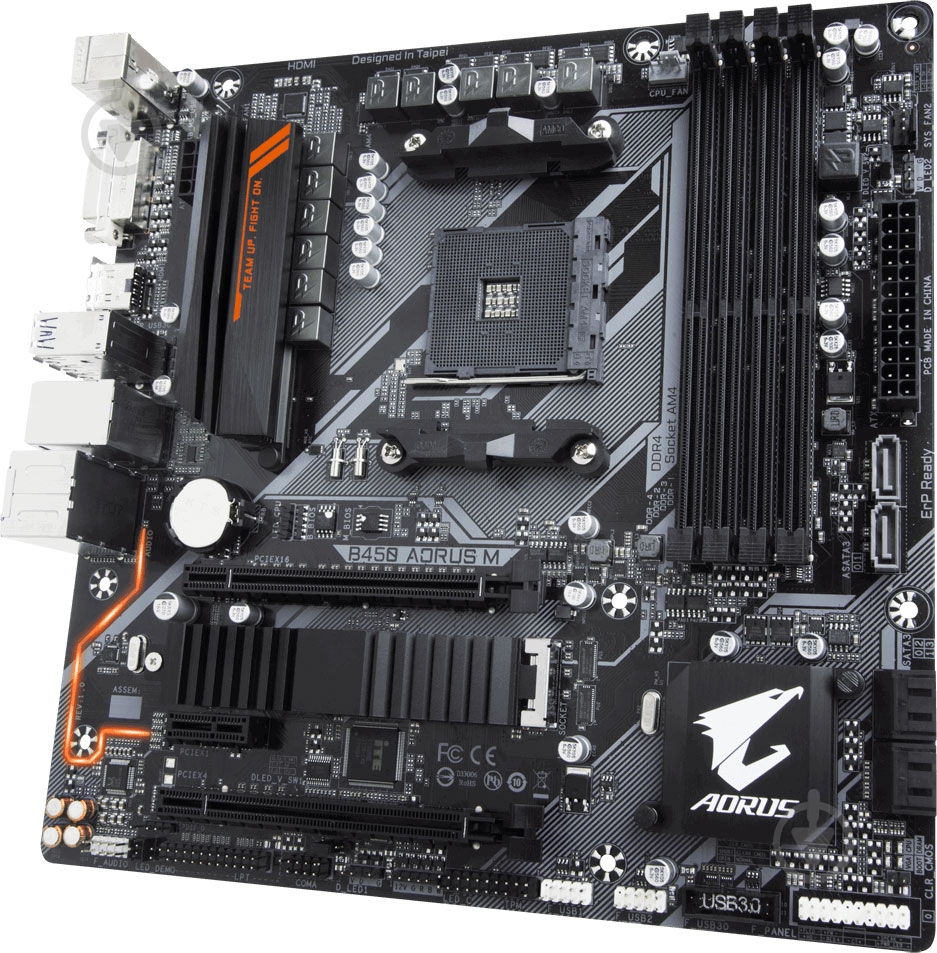 Материнская плата Gigabyte B450 AORUS M (Socket AM4, AMD B450, ATX) - фото 3