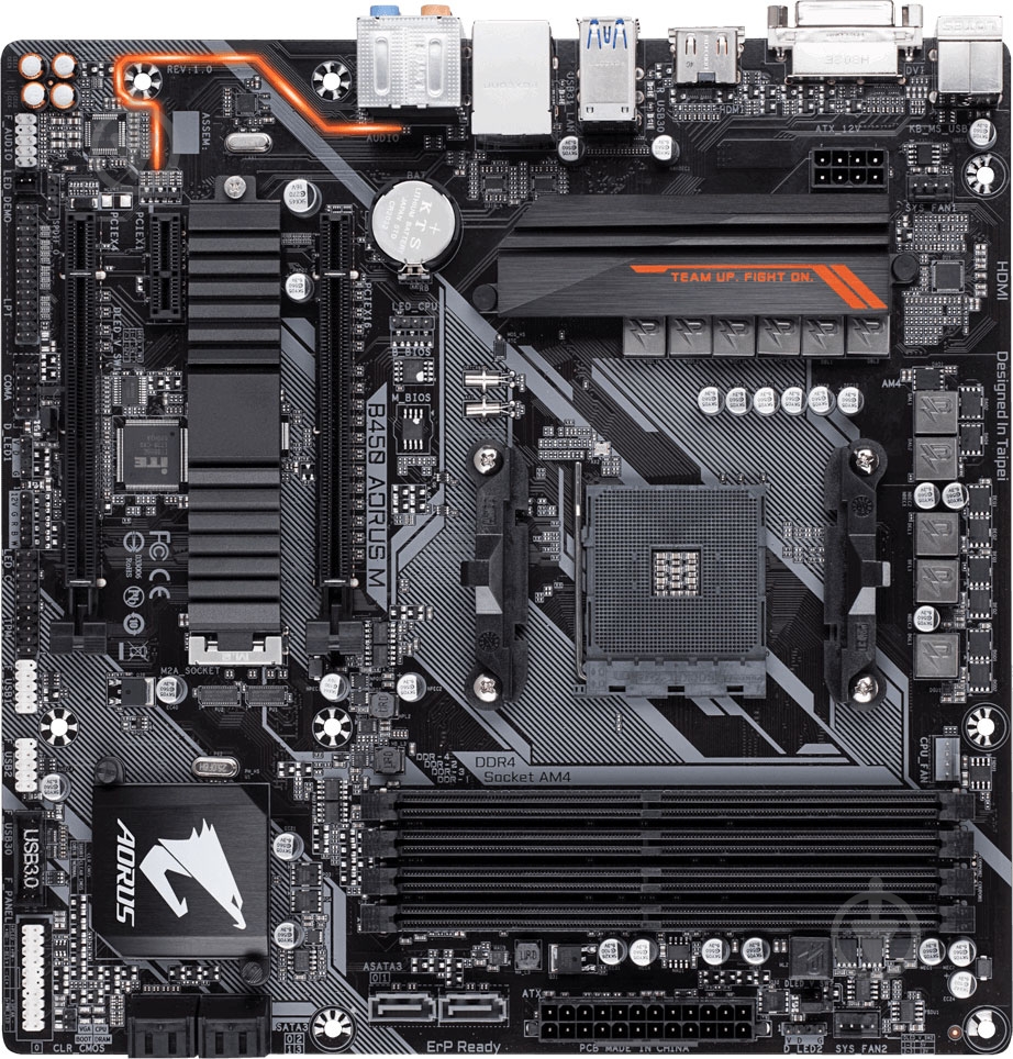 Материнская плата Gigabyte B450 AORUS M (Socket AM4, AMD B450, ATX) - фото 5
