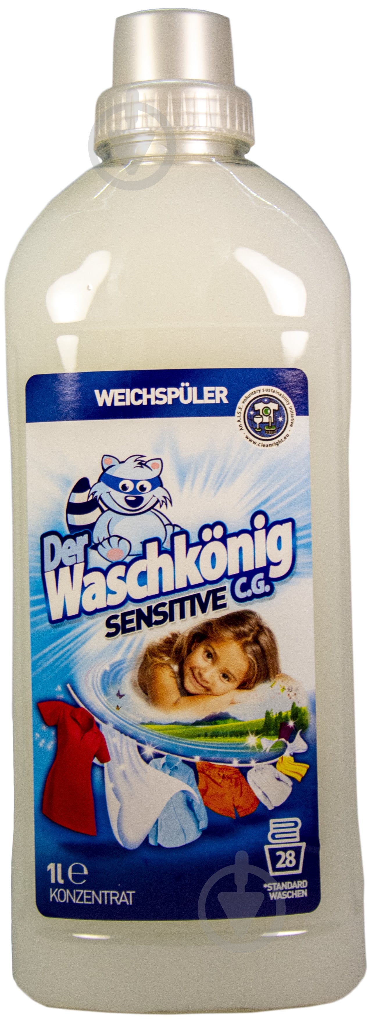 Кондиционер-ополаскиватель WASCHKONIG Sensitive 1 л - фото 1