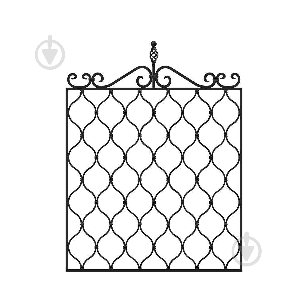 Решетка на окно КР-08 985х1015 мм (комплект элементов) - фото 1