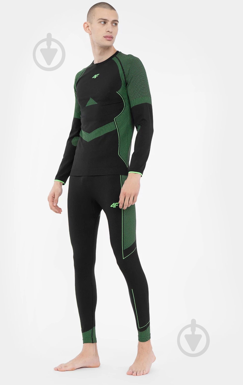 Термобрюки 4F SEAMLESS UNDERWEAR M064 4FAW22USEAM064-41S р.S/M зеленый - фото 2 Термобрюки 4F SEAMLESS UNDERWEAR M064 4FAW22USEAM064-41S р.S/M зеленый - фото 2