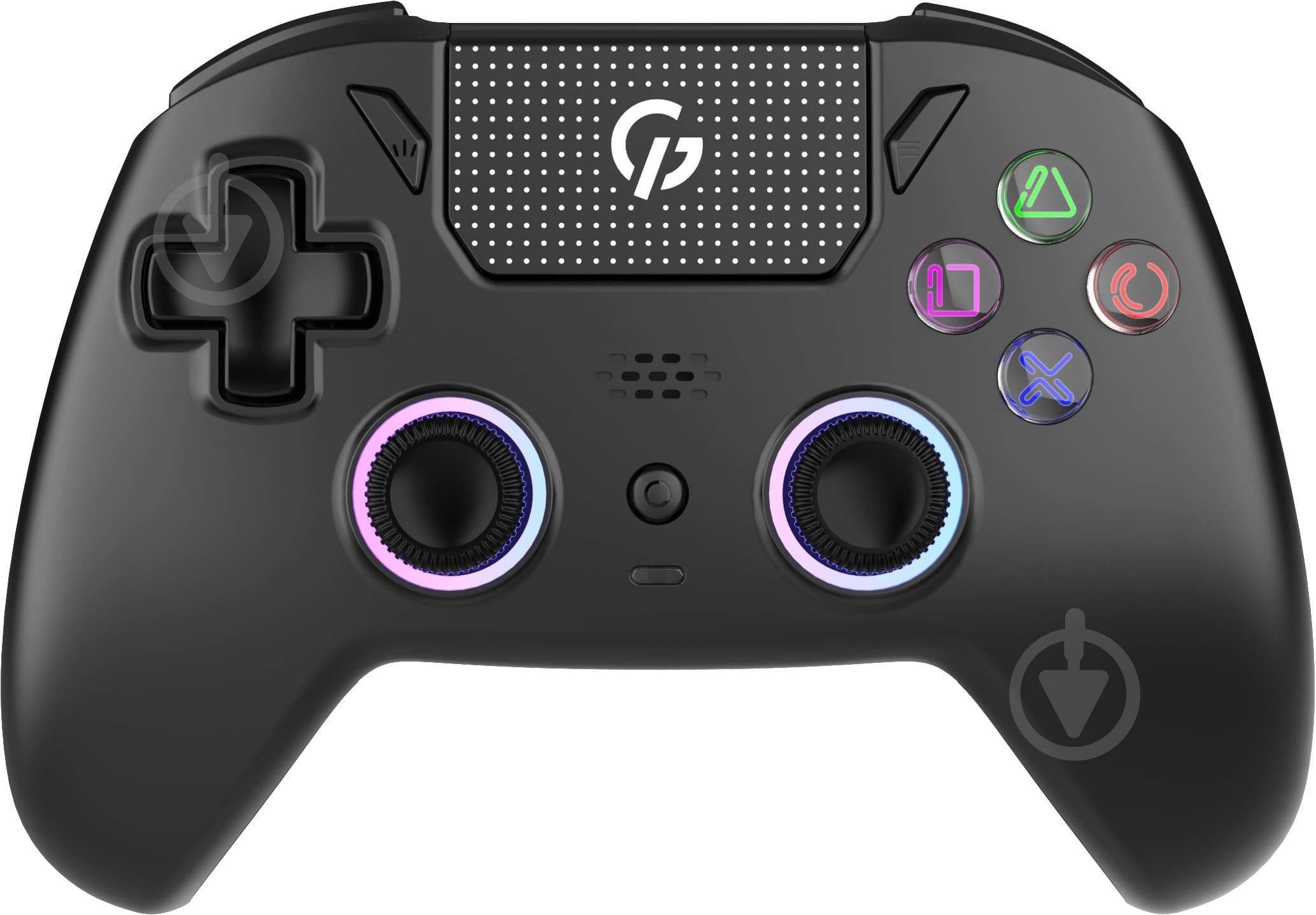 Геймпад бездротовий GamePro GPS20B 2.4G/BT 5.1/USB (Switch/PC/PS/iOS/Android) RGB Black - фото 1