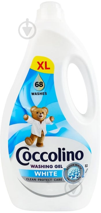 Гель для прання для машинного та ручного прання Coccolino White Care 2,72 л - фото 1
