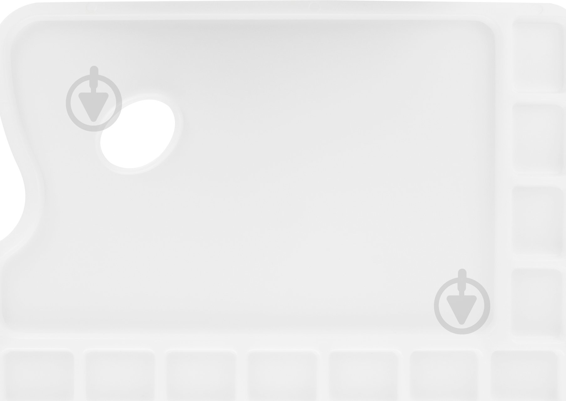 Палитра пластиковая прямоугольная плоская - фото 2 Палитра пластиковая прямоугольная плоская - фото 2