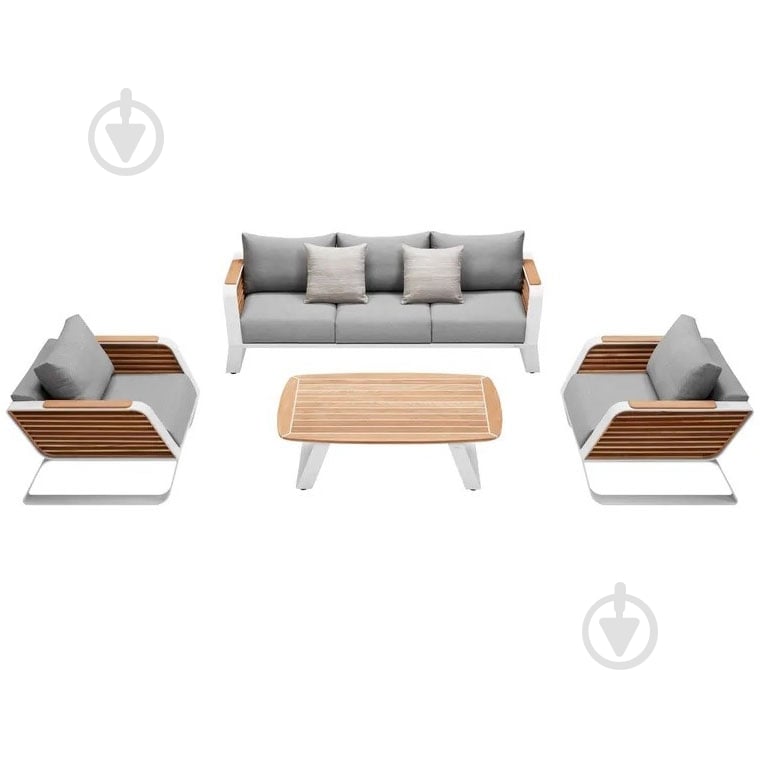 Комплект мебели HIGOLD Wing серый/коричневый - фото 1