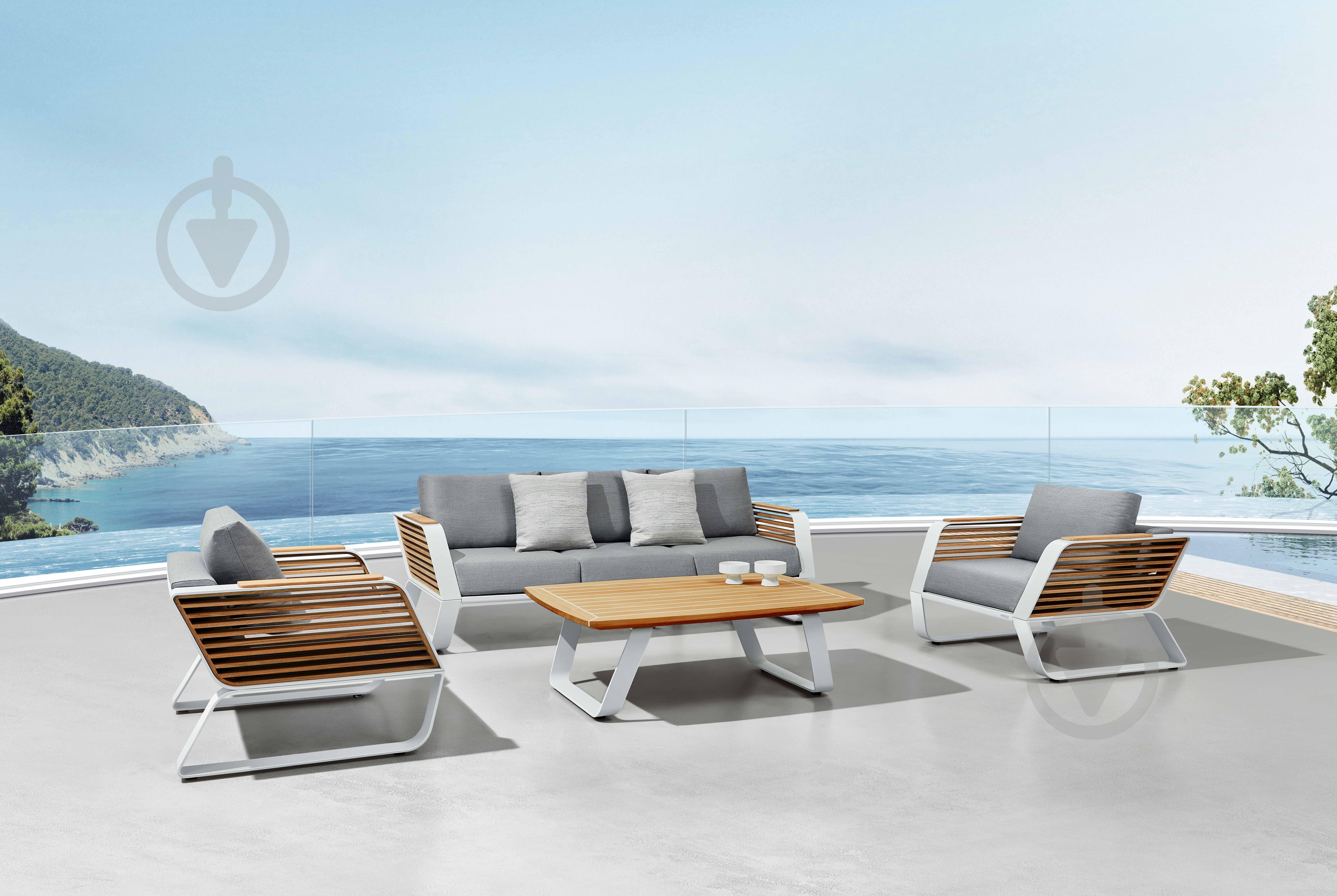 Комплект мебели HIGOLD Wing серый/коричневый - фото 11