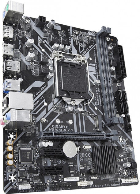 Материнская плата Gigabyte H310M A 2.0 (Socket 1151, Intel H310, mirco ATX) - фото 2 Материнская плата Gigabyte H310M A 2.0 (Socket 1151, Intel H310, mirco ATX) - фото 2