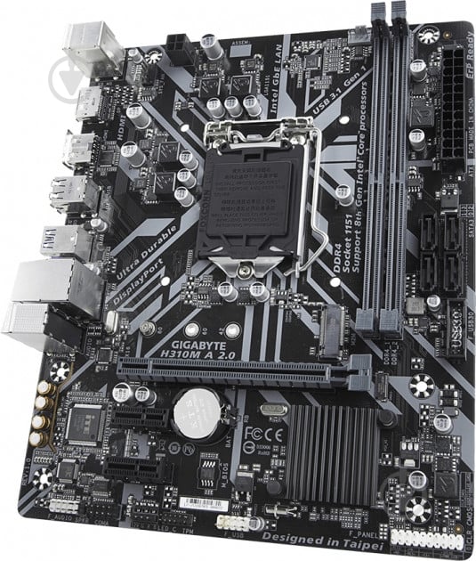 Материнская плата Gigabyte H310M A 2.0 (Socket 1151, Intel H310, mirco ATX) - фото 3 Материнская плата Gigabyte H310M A 2.0 (Socket 1151, Intel H310, mirco ATX) - фото 3