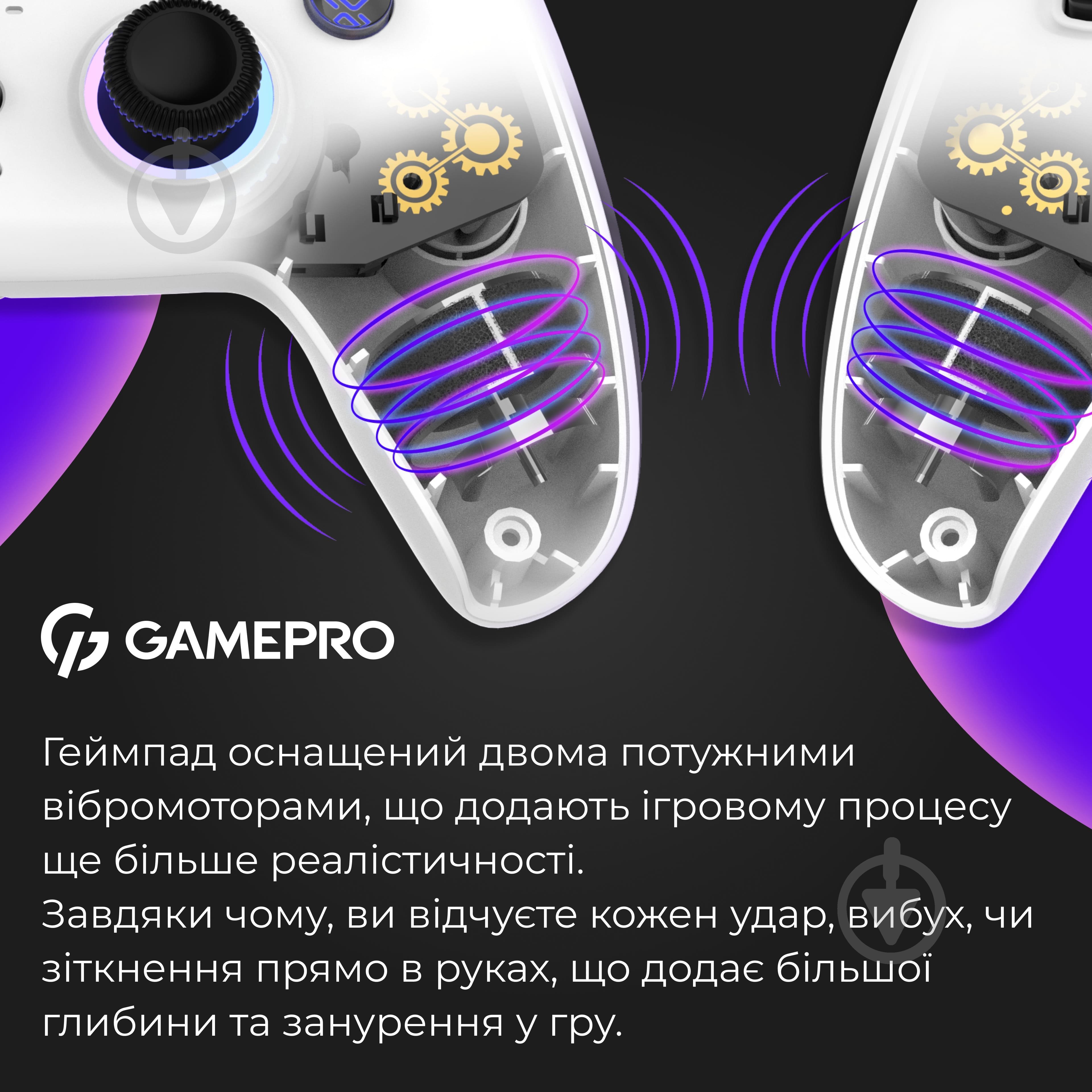 Геймпад беспроводной GamePro GPS20W White - фото 13
