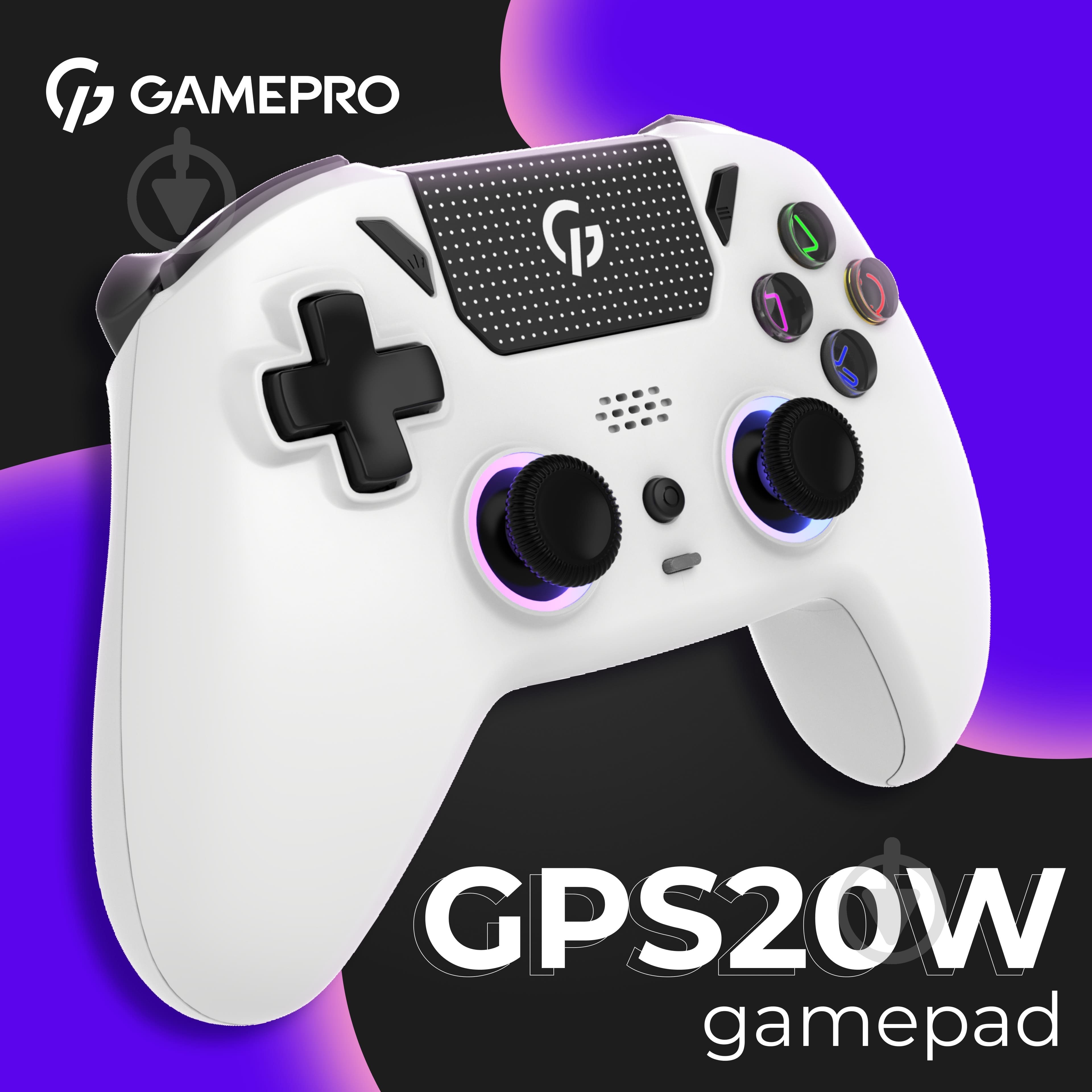 Геймпад беспроводной GamePro GPS20W White - фото 4