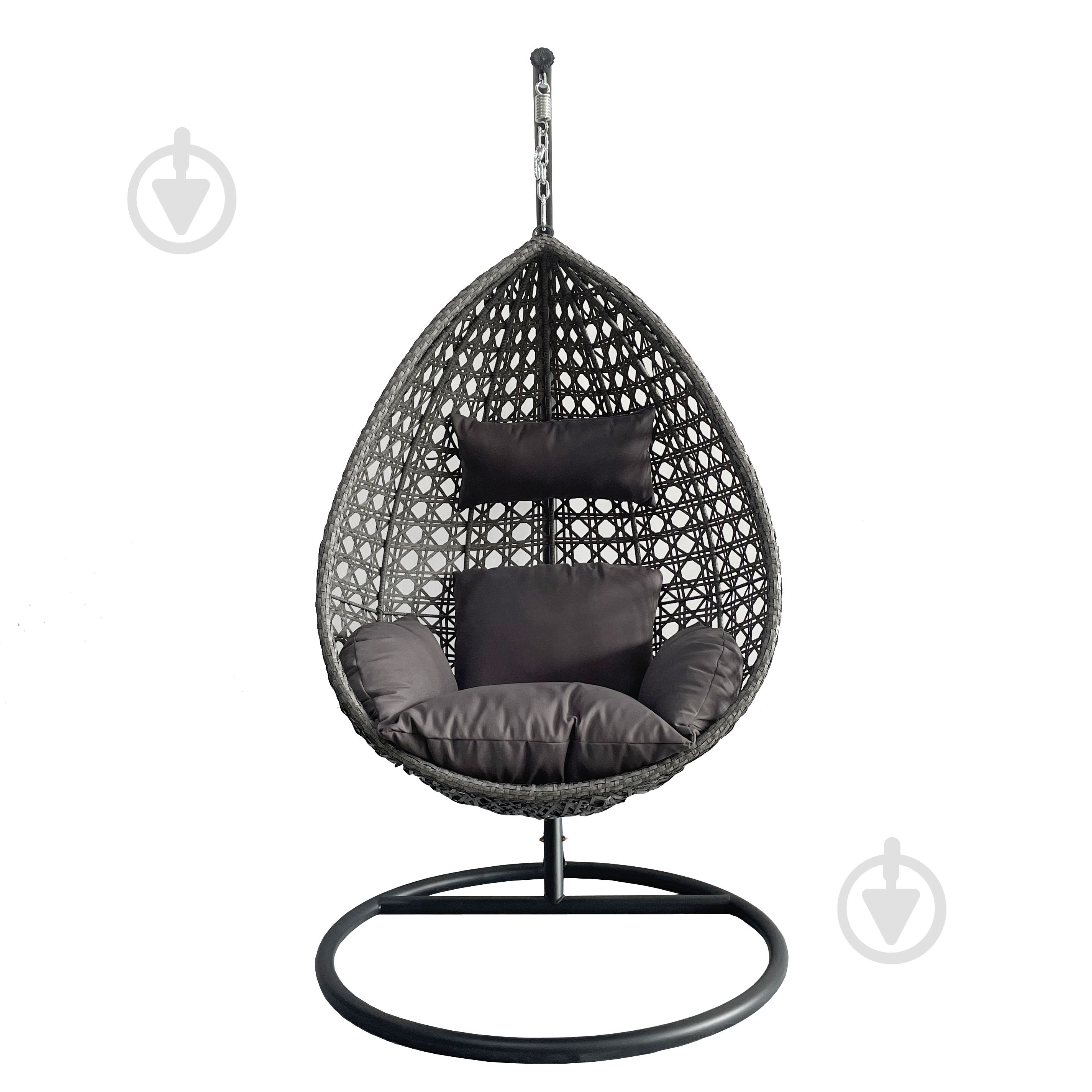 Кресло-кокон Indigo Адель графит - фото 1