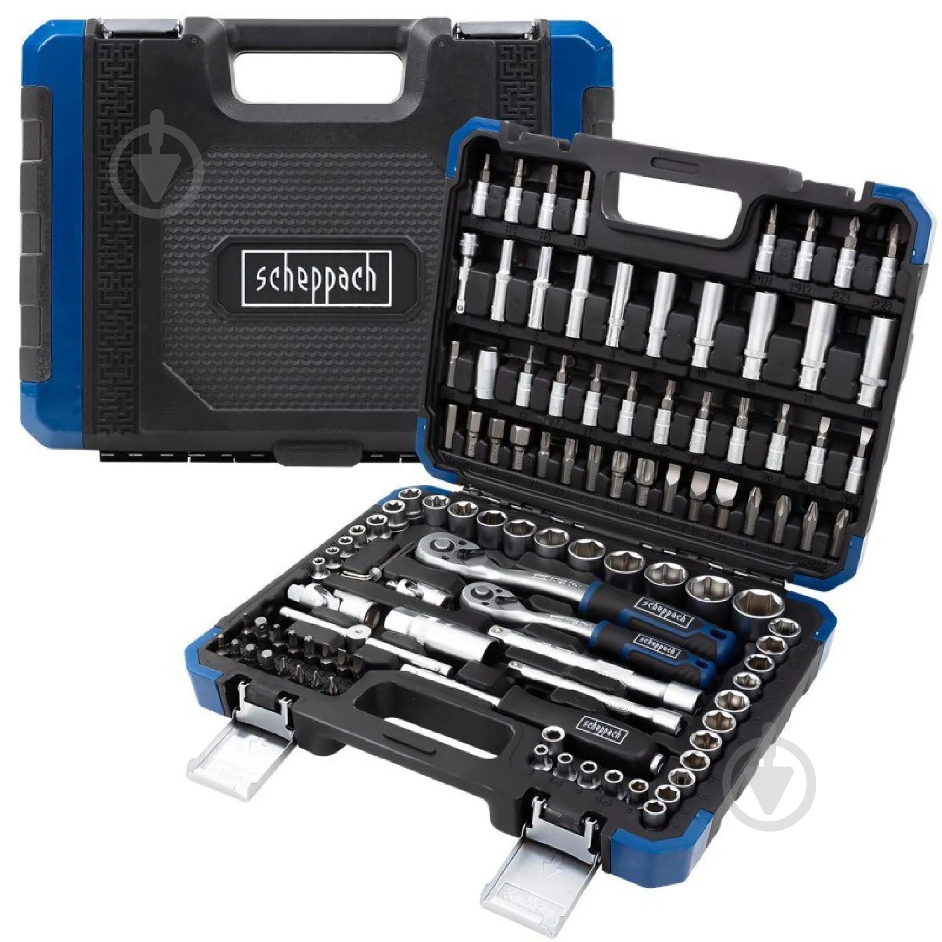 Набор ручного инструмента Scheppach 1/4'', 3/8'' (6гр.) 108 шт. SCH-41082-5DS - фото 3