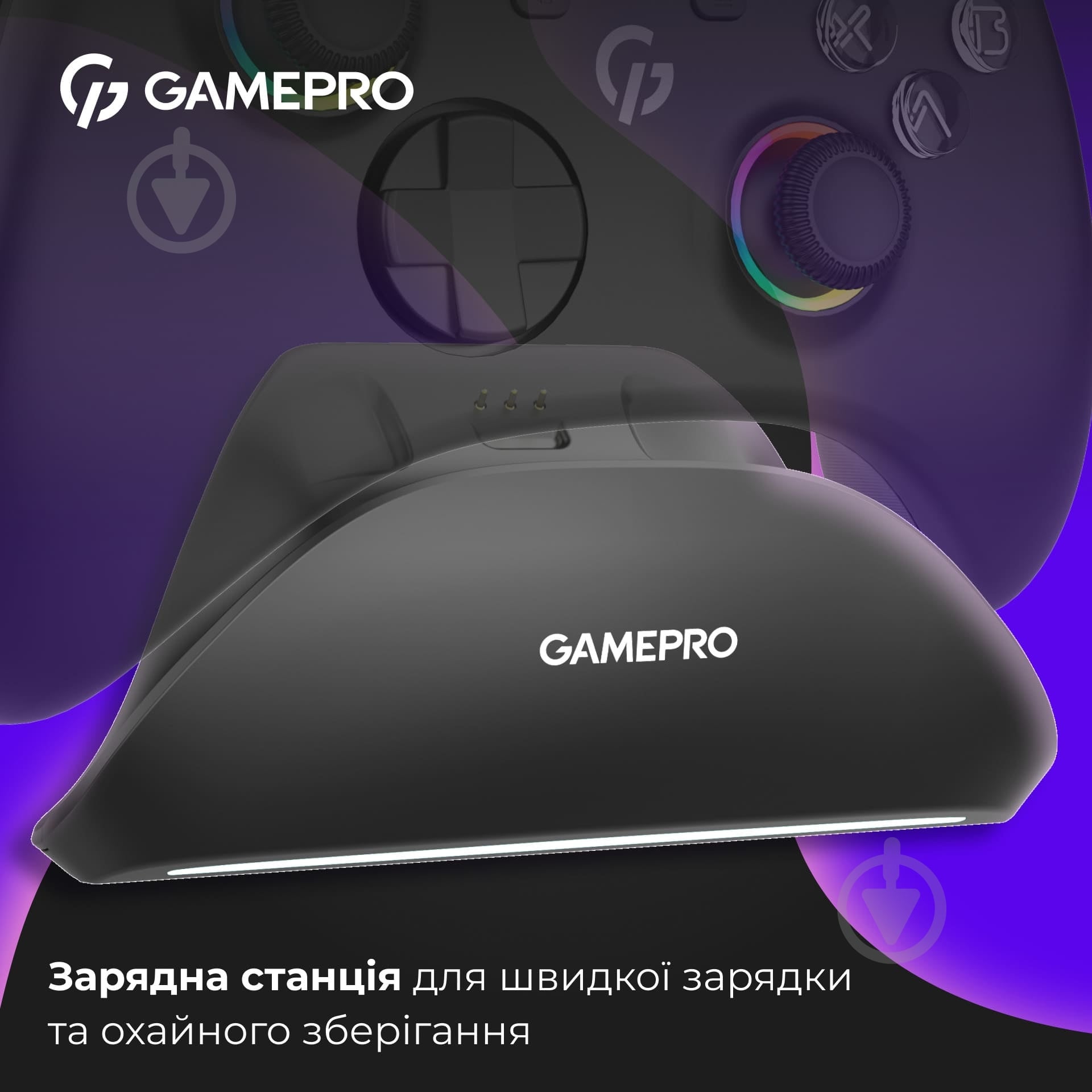 Геймпад беспроводной GamePro GPX13BDOC Black - фото 13