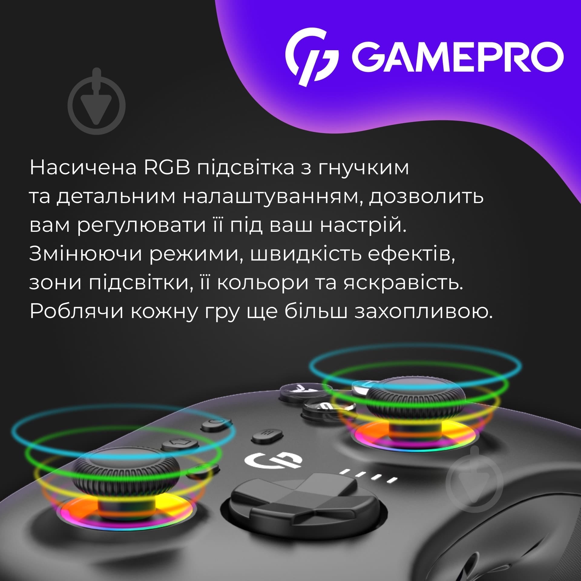 Геймпад беспроводной GamePro GPX13BDOC Black - фото 14