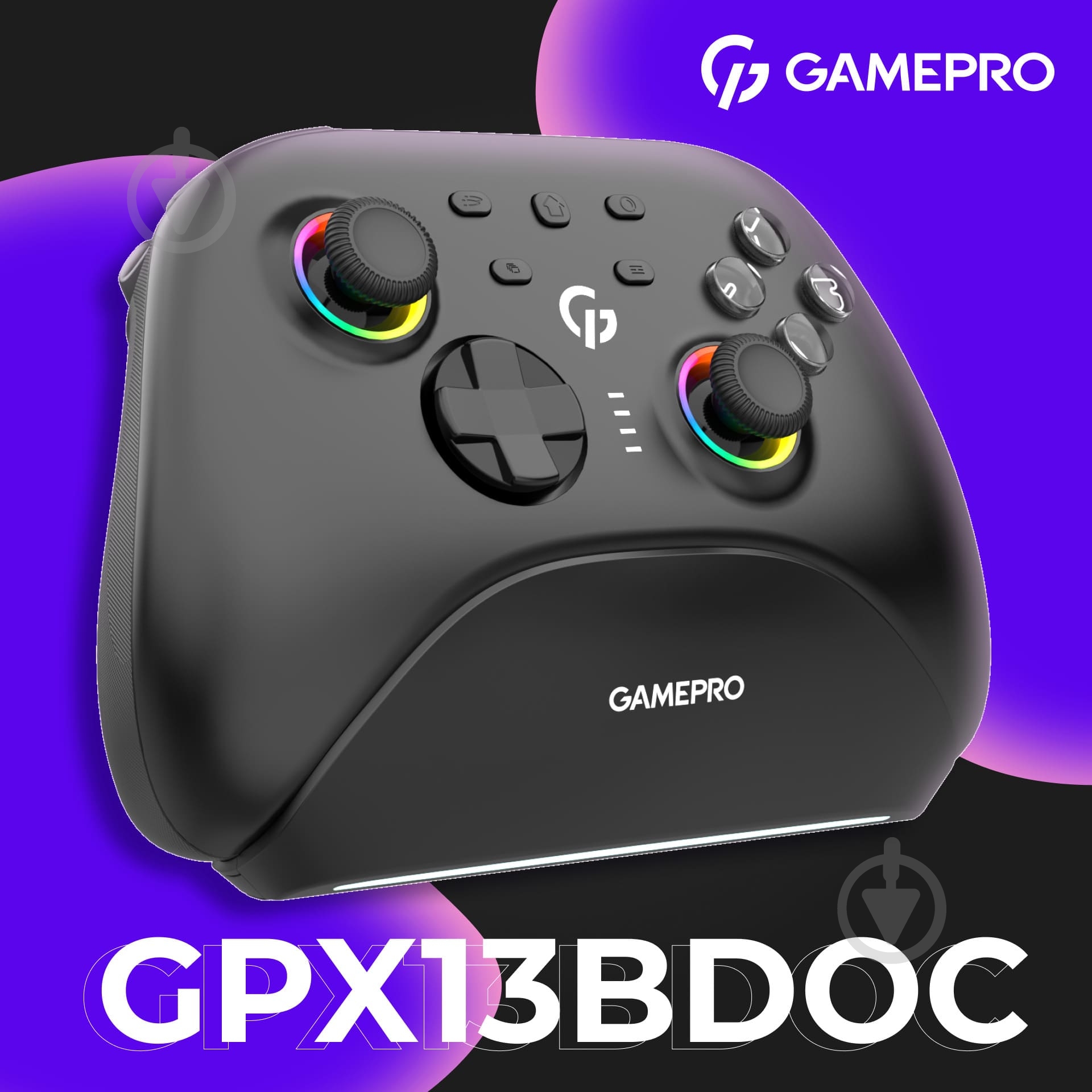 Геймпад беспроводной GamePro GPX13BDOC Black - фото 15