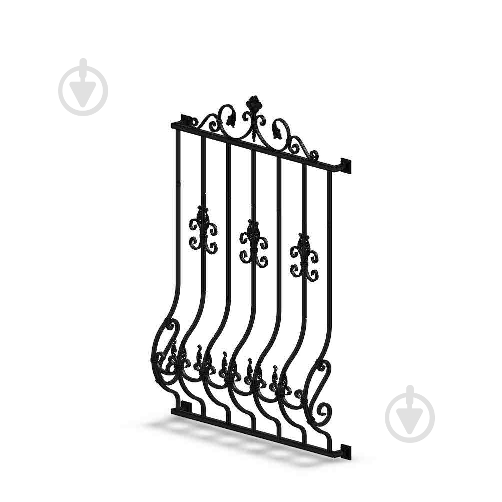 Решетка на окно КР-15 950х1430 мм (комплект элементов) - фото 1