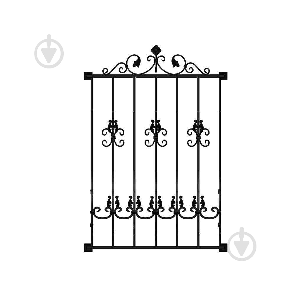 Решетка на окно КР-15 950х1430 мм (комплект элементов) - фото 2