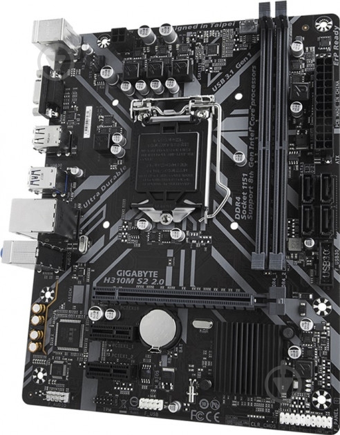 Материнская плата Gigabyte H310M S2 2.0 (Socket 1151, Intel H310, mirco ATX) - фото 3
