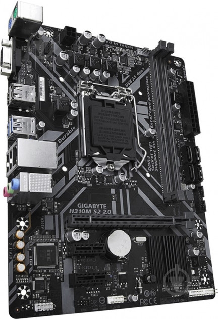 Материнская плата Gigabyte H310M S2 2.0 (Socket 1151, Intel H310, mirco ATX) - фото 2